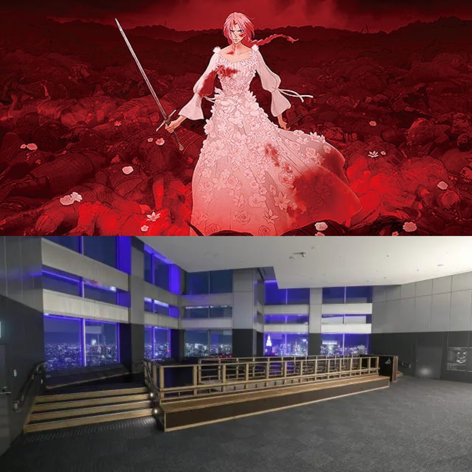 新宿で「果てしなきスカーレット」映画を観た後、都庁に昇って夜景を見ながらお茶をしよう！(東京)