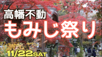 11/22高幡不動尊　金剛寺もみじ祭りに行ってみよう（雨天決行）