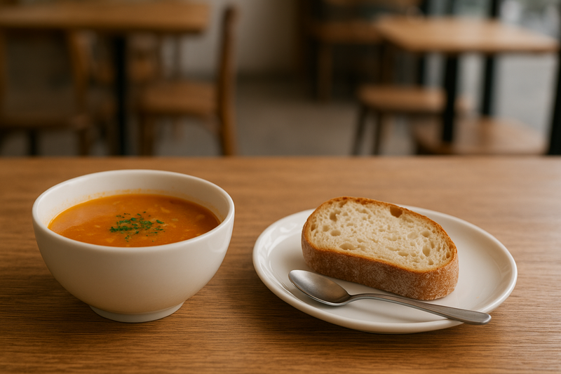 ☕️20代女子のあったか夜カフェ🍞パンとスープでほっとタイム🍲