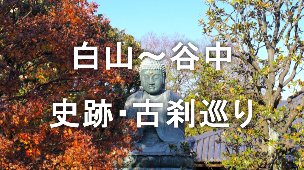 歴史の移ろいを歩く！白山〜日暮里 古刹と文教の地の静謐な寺巡り