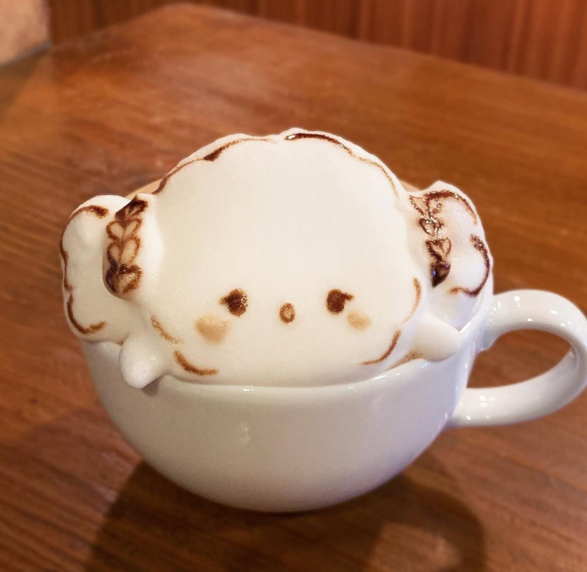 【かわいい🥰】自分の好きなキャラクターや推しのラテアートが頼めるカフェ行こう🎶