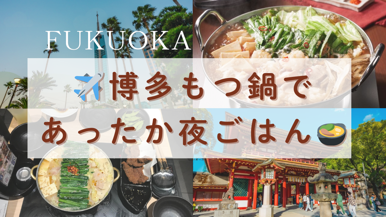 【20代・全国味めぐり福岡編】博多もつ鍋であったか夜ごはん会🍲🫶✨