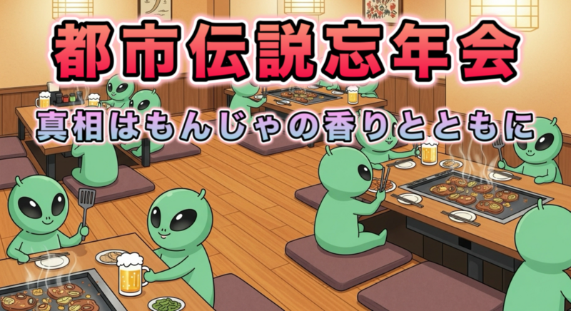 【月島】2025年度都市伝説忘年会♪★1人参加&初参加&途中参加大歓迎★仕事帰りに楽しいご縁を♪都市伝説オフ会
