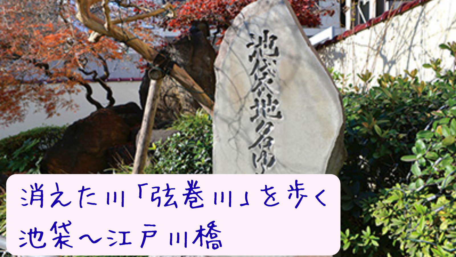 消えた川「弦巻川」を辿ってみよう🚶‍♀️‍➡️🚶‍➡️〜池袋→江戸川橋散歩〜