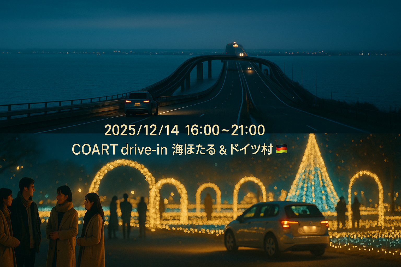 🚗12/14 COART drive-in海ほたる＆東京ドイツ村