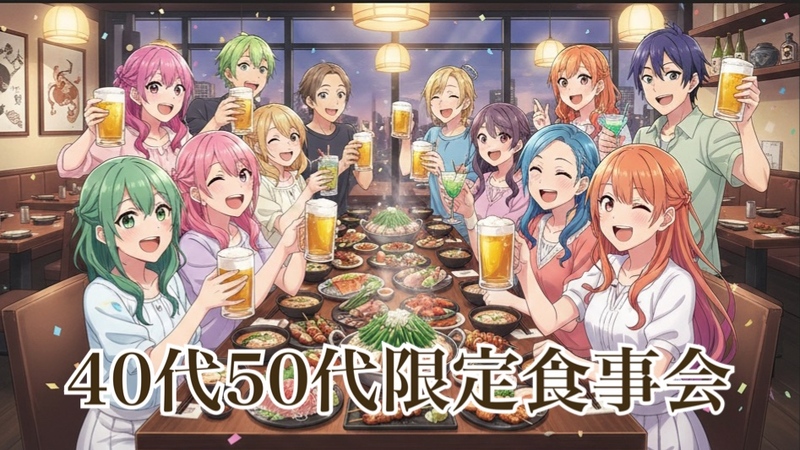 【女性主催】博多駅周辺で40代50代限定お食事会♪一緒に楽しい時間を過ごしましょう♪お気軽にご参加くださいね☆