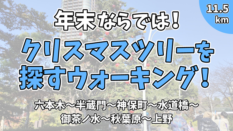 【街歩き】クリスマスツリーを200本探そう！
