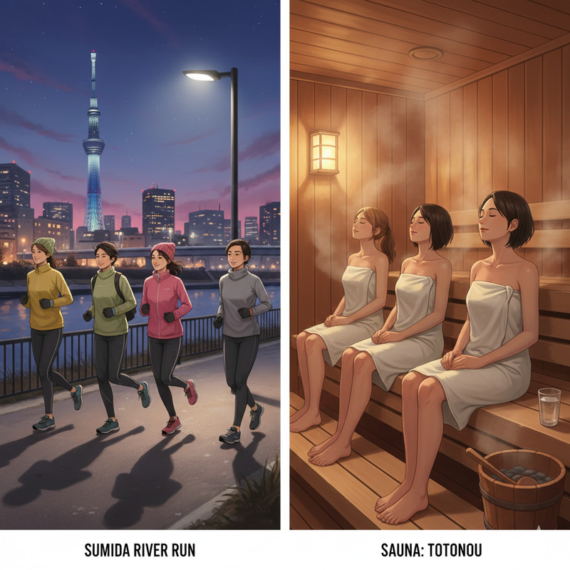 【20代♪(女性主催💁🏻‍♀️)】日本橋で隅田川沿いラン&サウナ🏃🔥