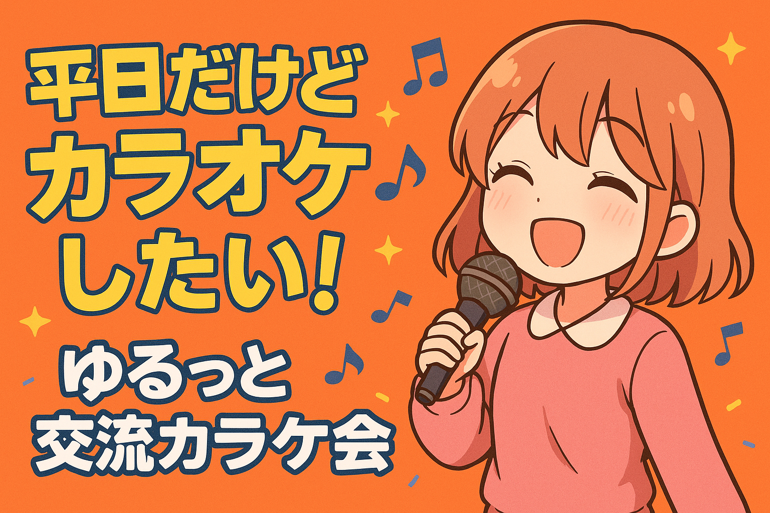 【平日休みの方歓迎♪】🎤 平日だけどカラオケしたい！ゆるっと交流カラオケ会 🎶【U40】