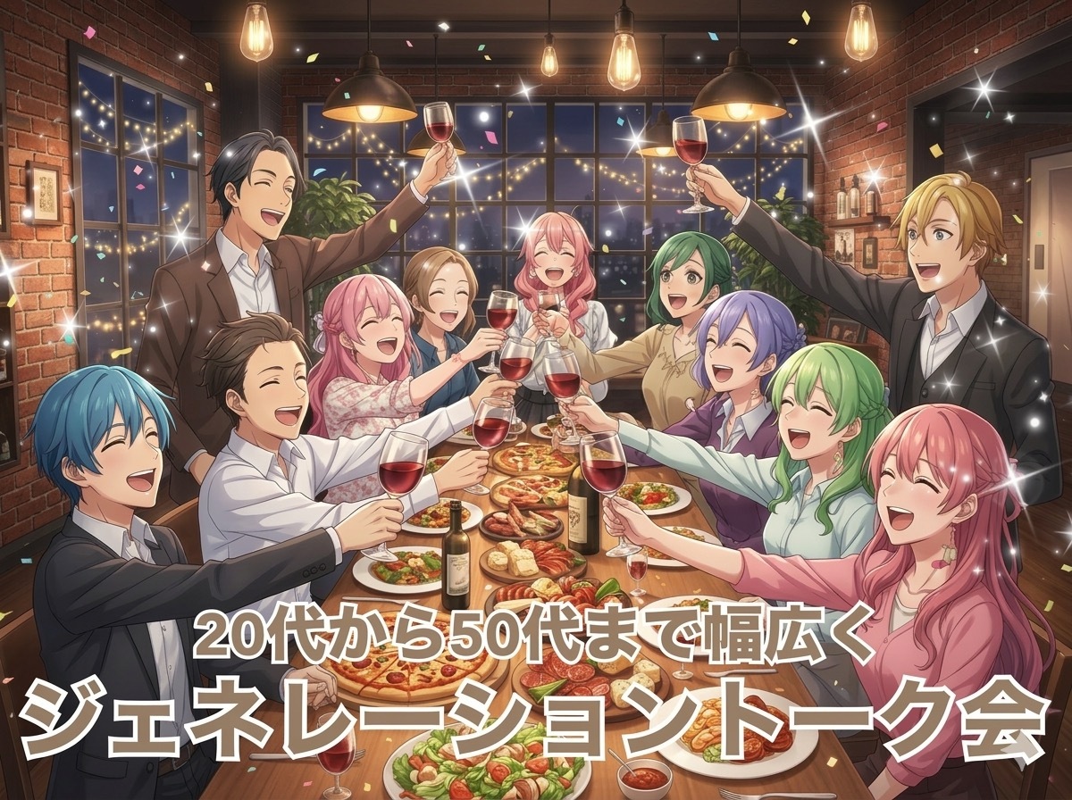 【around50女性主催】番外編✨20代～50代（54歳まで）限定！世代を超えて語り合う特別お食事交流会✨