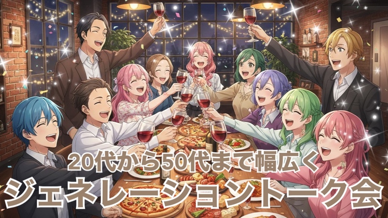 【around50女性主催】番外編✨20代～50代（54歳まで）限定！世代を超えて語り合う特別お食事交流会✨