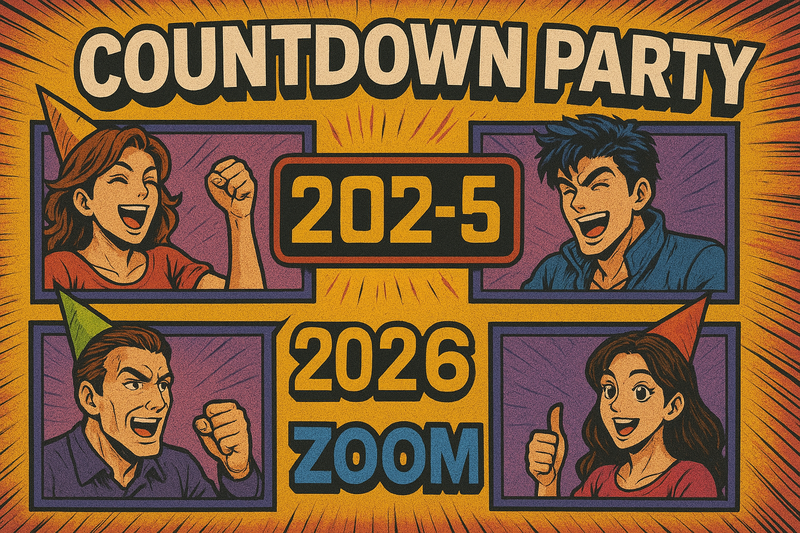 【お試し無料企画】Zoomでカウントダウン！みんなで盛り上がる会