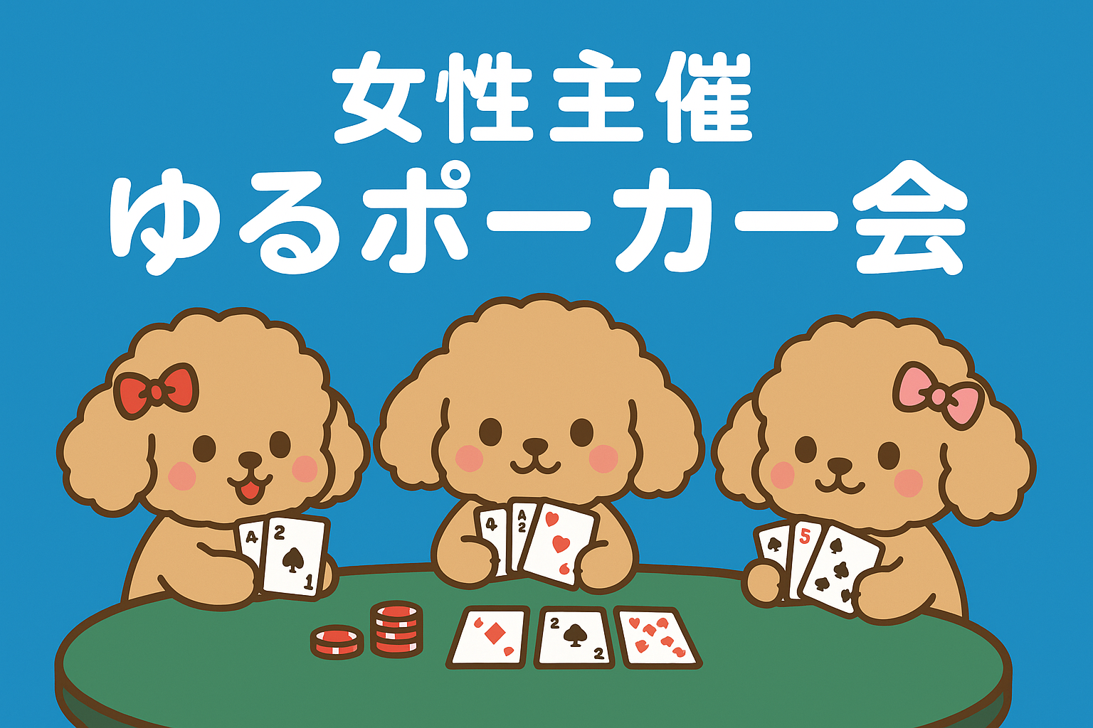 【女性主催】残り3枠！ゆるっとポーカーで交流！経験者限定！【四谷三丁目】