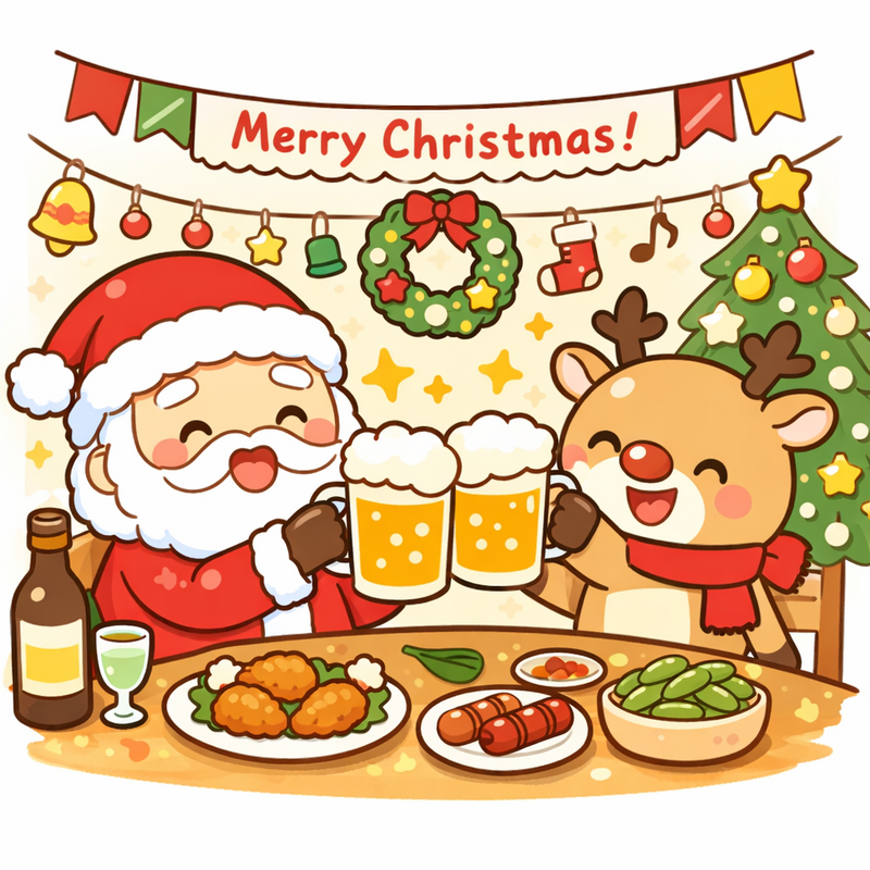 🎅クリスマスアラサー飲み新宿🍾【25-35歳平日ゆる飲み🍻】※1人参加限定！途中参加OK！ノンアルOK早割🉐