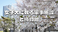 戦争遺跡と桜をめぐる 東京家政大学・加賀公園散策＆学食ランチ