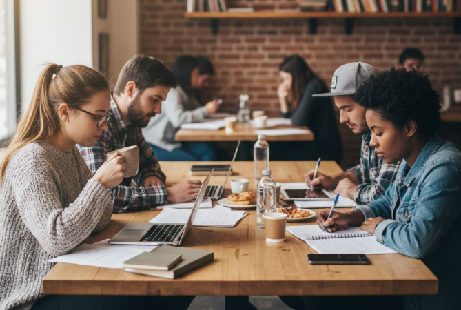 【昼】池袋のカフェで資格勉強or読書会