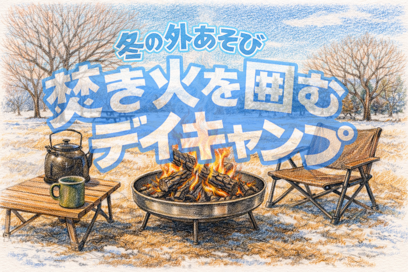 【冬の外あそび】焚き火を囲むデイキャンプ