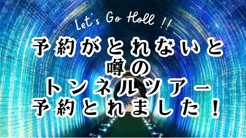 予約困難スポット、ついに潜入成功‼️光のトンネルに吸い込まれに行こう✨