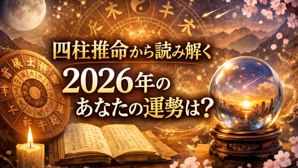 【新春占い体験】2026年運命と開運を先取り・生年月日から本当の自分と未来を知る 人生のヒントが見つかる四柱推命プチ体験
