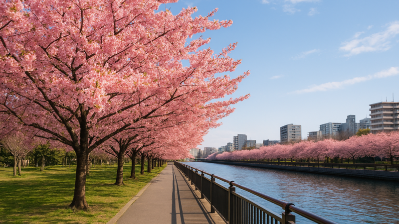 木場公園で河津桜🌸を見ながら歩こう☀️朝活＠木場【20-30代】モルックかボドゲを少々