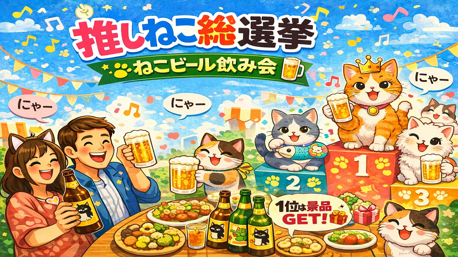猫好き×ビール好き集合！ 推しねこ総選挙 ビール飲み会🐾🍺