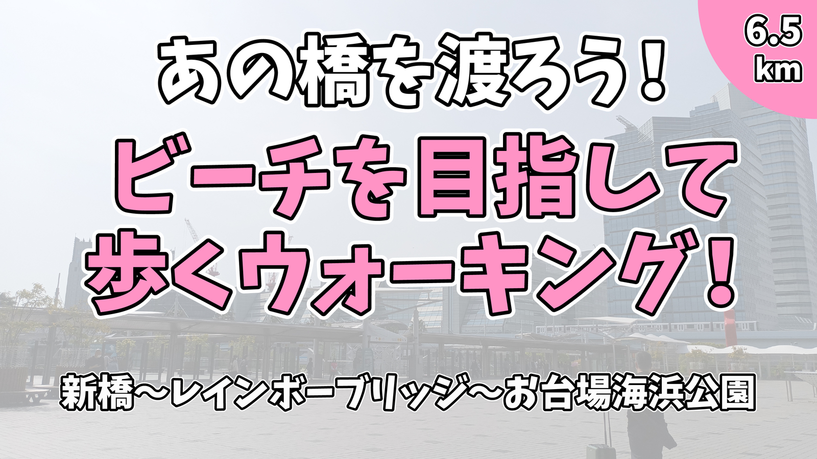【街歩き】レインボーブリッジを渡ってお台場に上陸しよう！