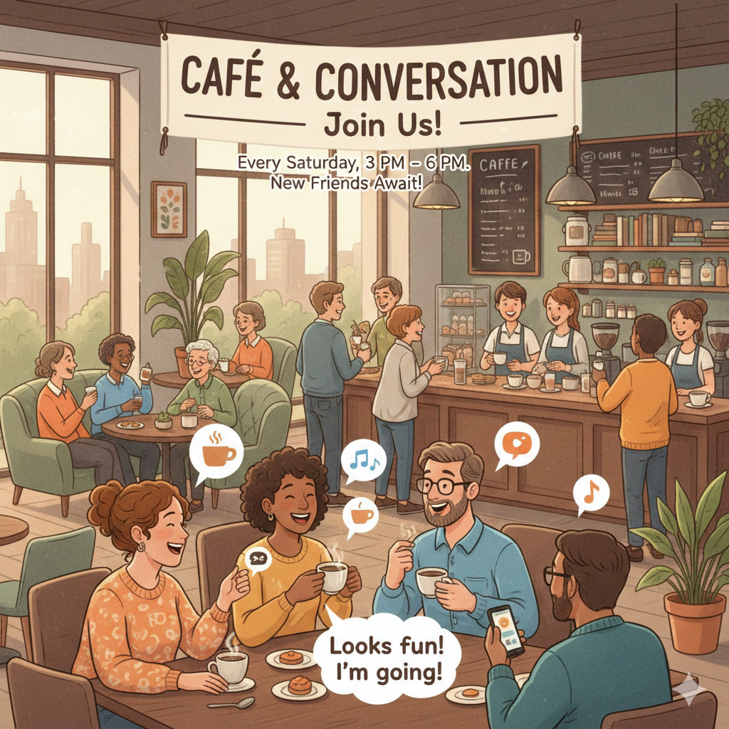 ☕️✨ カフェでゆったりトーク交流会 ✨☕️1/11