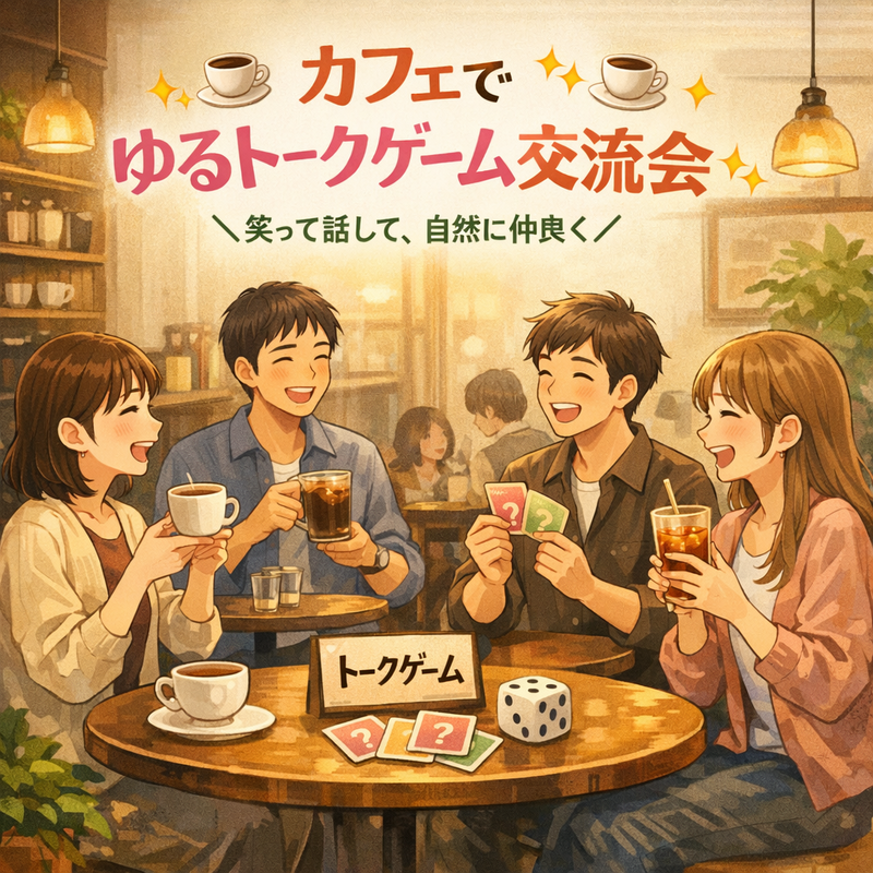 ☕️✨ カフェでゆるトークゲームの夜 ✨☕️1/17