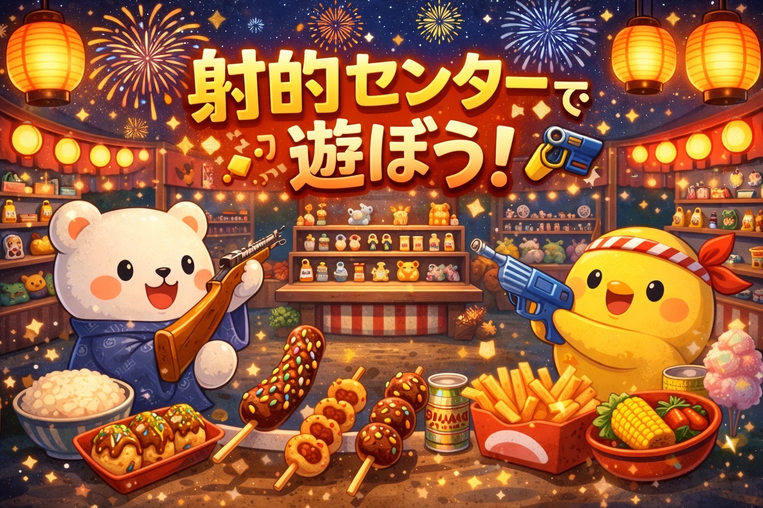 1/17(土)20:00〜22:00射的センターに行こう🎯✨