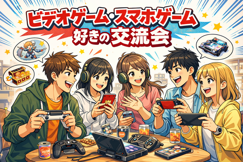 新旧ジャンル不問！ライトゲーマー大歓迎！ビデオゲーム・スマホゲーム好きの交流会🎮🤝