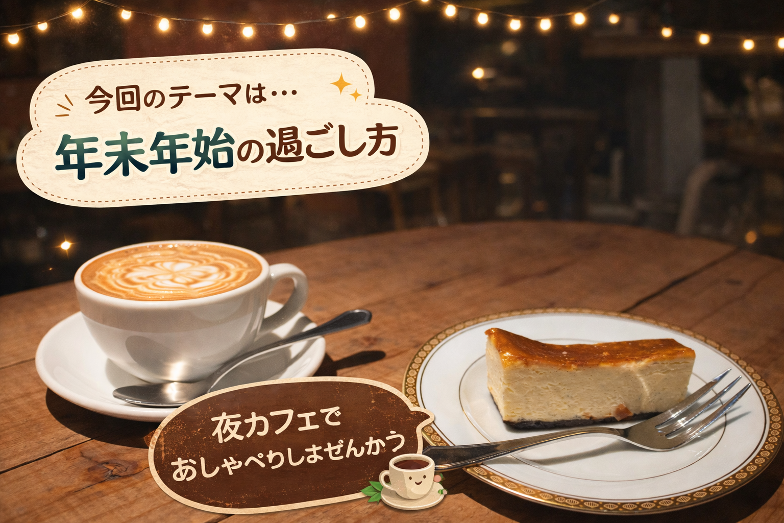 ☕️🌙 テーマあり＊ゆるっとおしゃべりカフェ会 🌙☕️