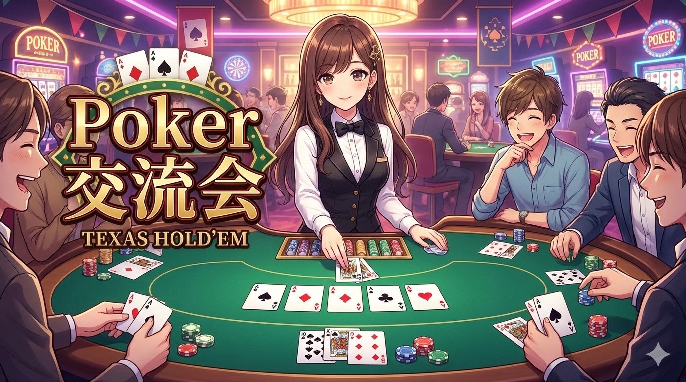 ♠️池袋ポーカー交流会♠️　🔰初心者OK＆満席続出！🌸友達作りも本格ゲーム体験も叶う夜🌸
