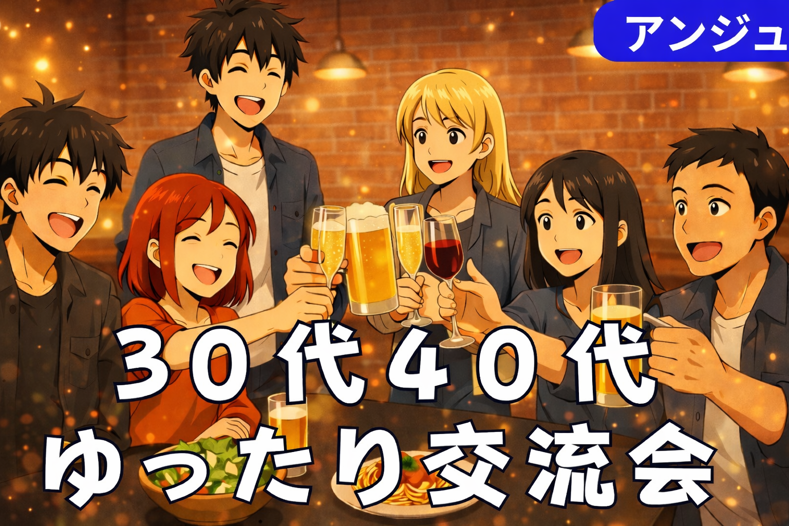 ≪30代40代≫話題に困らない🍹 HUB交流会（お題カードあり)※男性満席