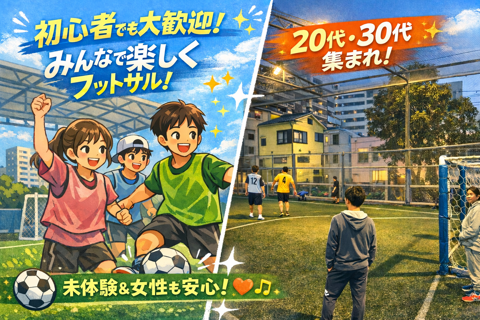 ⚽️【1/25(日) 16:00〜18:00】初心者大歓迎フットサル✨＠亀戸