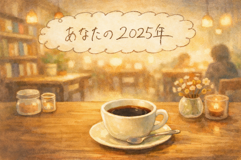 1/19(月)ゆったりおしゃべり夜カフェ☕✨
【トークテーマ：あなたの2025年】