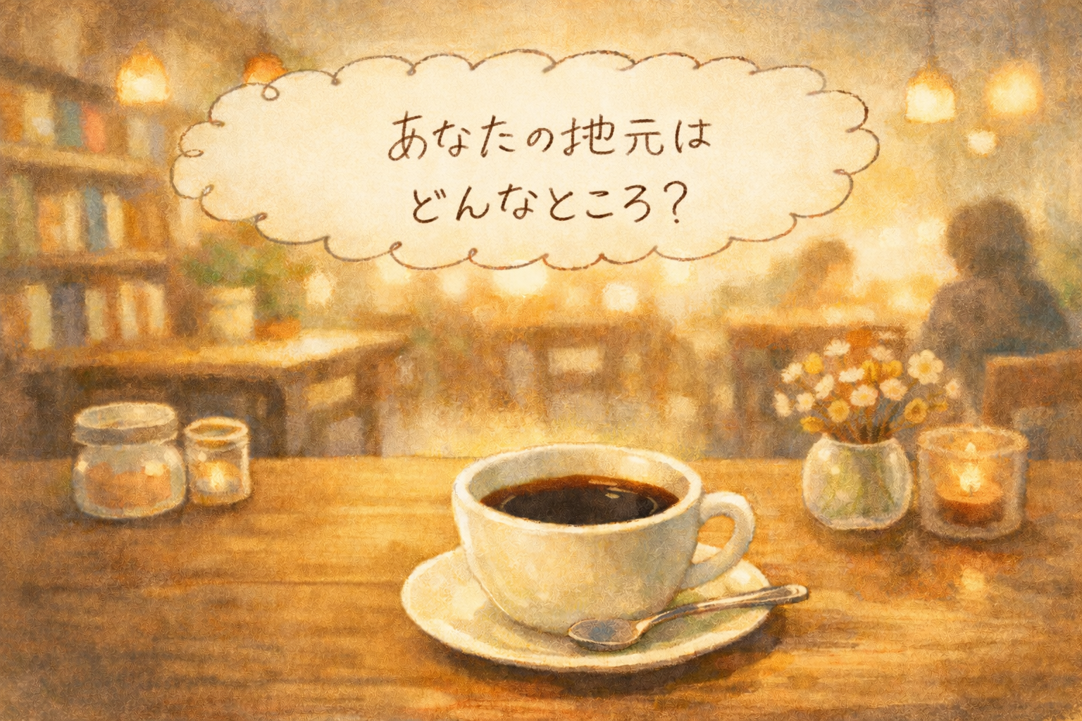 1/24(土)ゆったりおしゃべり夜カフェ☕✨
【トークテーマ：あなたの地元はどんなところ】