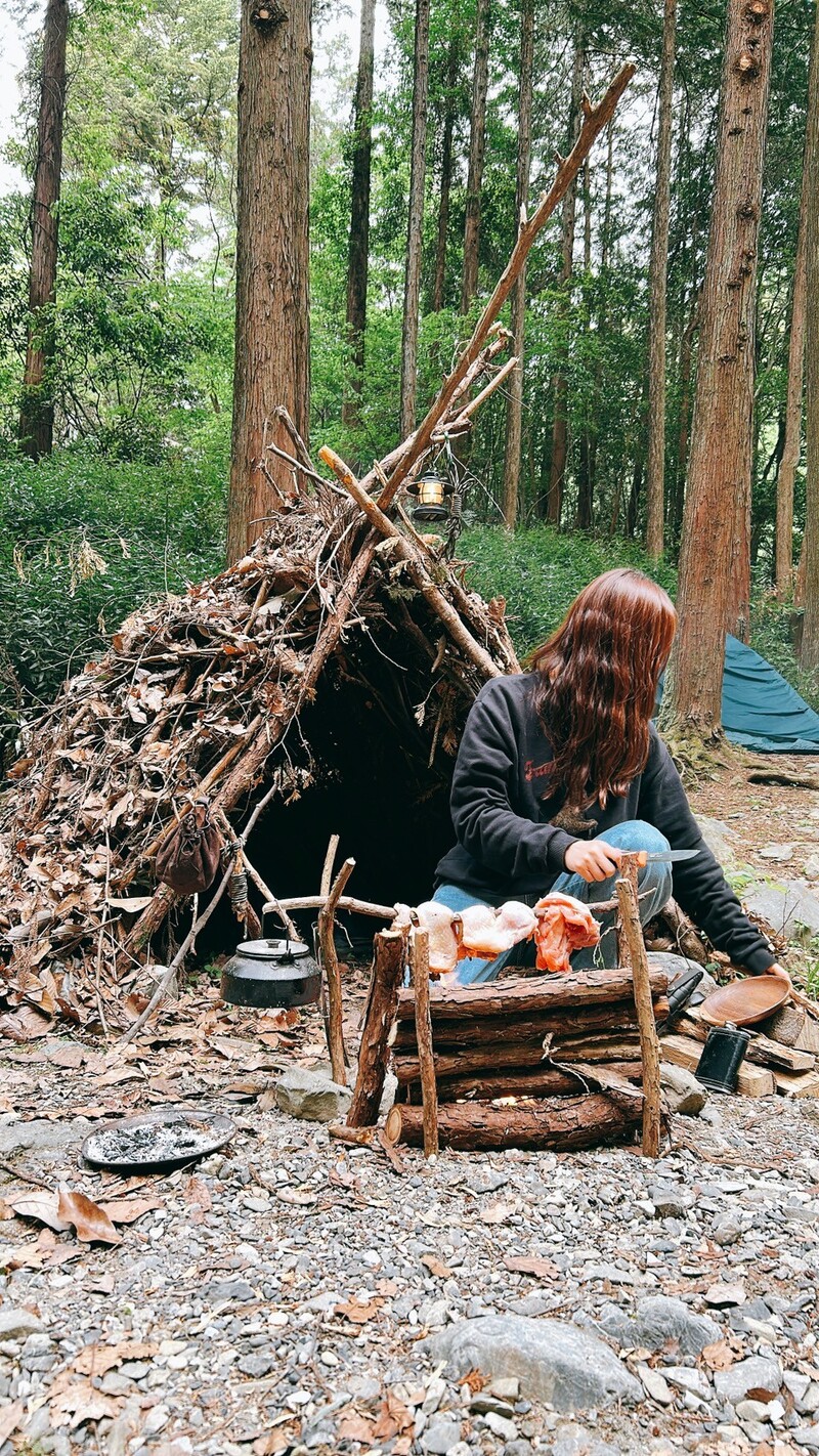 【経験者向け】ブッシュクラフトキャンプ【ソロキャンプ風】