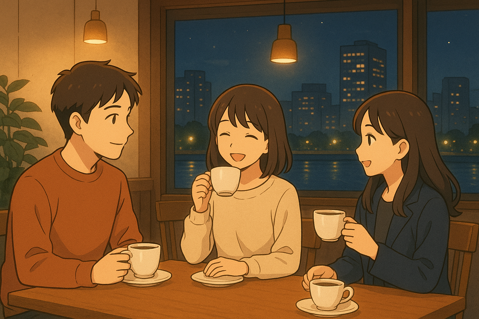 🌙✨ 大阪・夜カフェ トークテーマでおしゃべり ✨🌙1/23