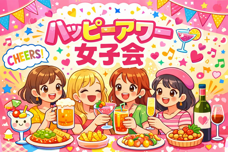 2/15(日)16:00〜ハッピーアワー女子会👯‍♀️🍻🩵