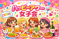 2/15(日)16:00〜ハッピーアワー女子会👯‍♀️🍻🩵
