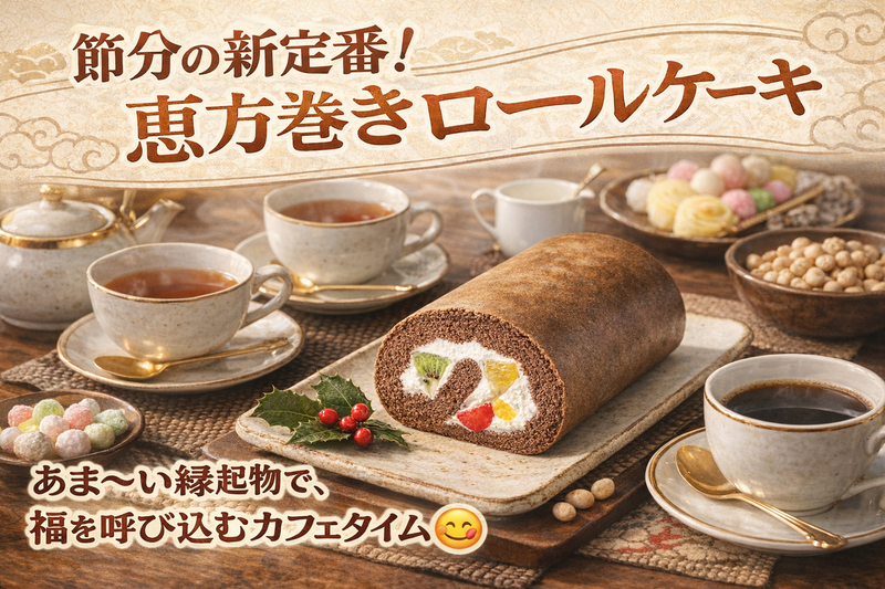 【女性主催】【20代〜30代前半限定】節分の新定番！恵方ロールケーキ🍰で福を呼び込もう👹
