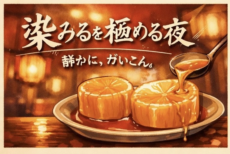 染みるを極める夜〜静かに、だいこん〜