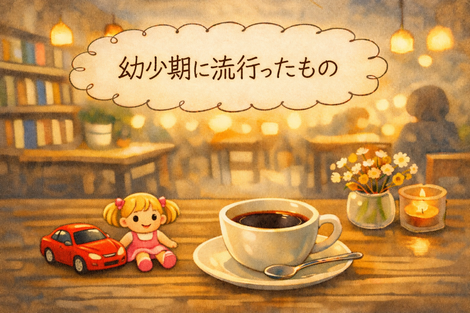 2/3(火) ゆったりおしゃべり夜カフェ☕✨
【トークテーマ：幼少期に流行ったもの】