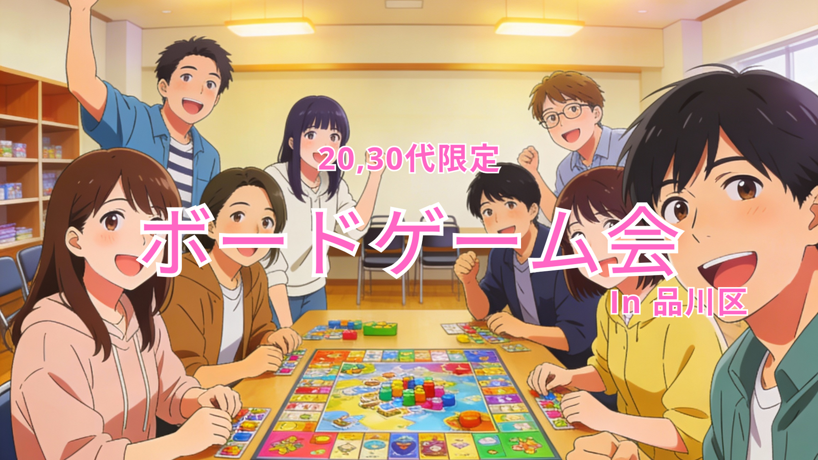 20-30代限定！手数料以外無料のボードゲーム会✨ みんなで盛り上がろう！