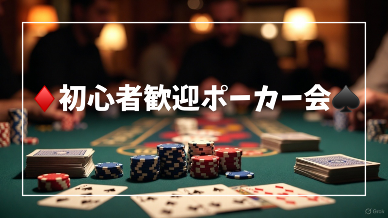 初心者歓迎ポーカー会！飲酒🆗【三宮】