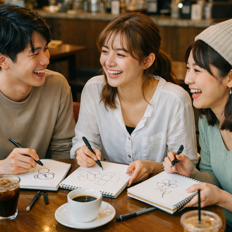 ☕✏️ ゆるっとお絵描き＆おしゃべり in 本町