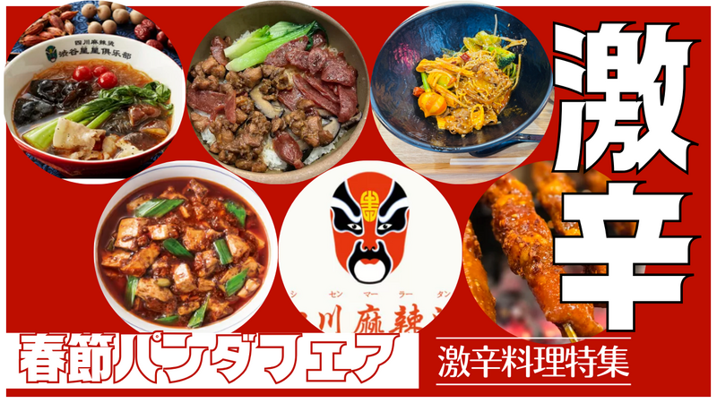 【現4名】2/14 激アツ！辛いものから辛くないものまで中華勢揃い🔥上野パンダ広場🐼中華グルメ堪能フェス！🍜