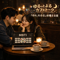 【2/6開催】飯田橋お洒落カフェ☕MBTI好き集まれ！20代・30代限定ゆるっと夜カフェトーク会🌙