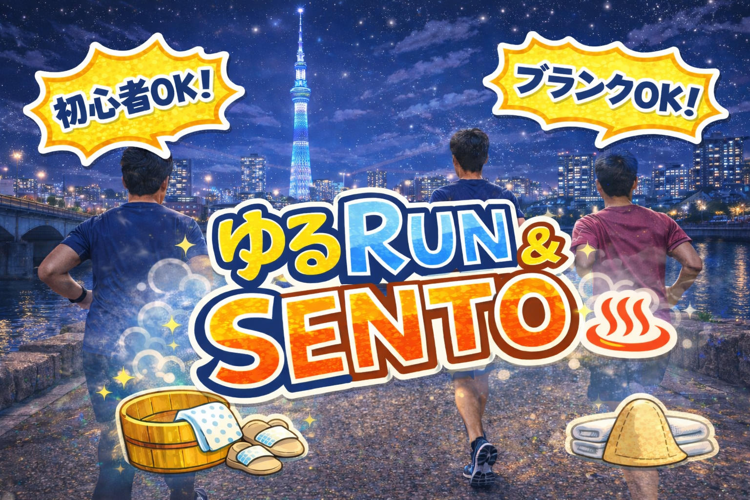 【2/20】🏃‍♂️ランニング＆銭湯♨️(上野公園、皇居ラン、浅草etc)