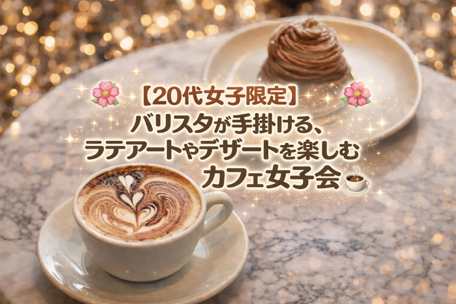 【🌷20代女子限定🌷】新宿にある世界一のバリスタが手掛けるラテやスイーツを楽しもう❣️☕️